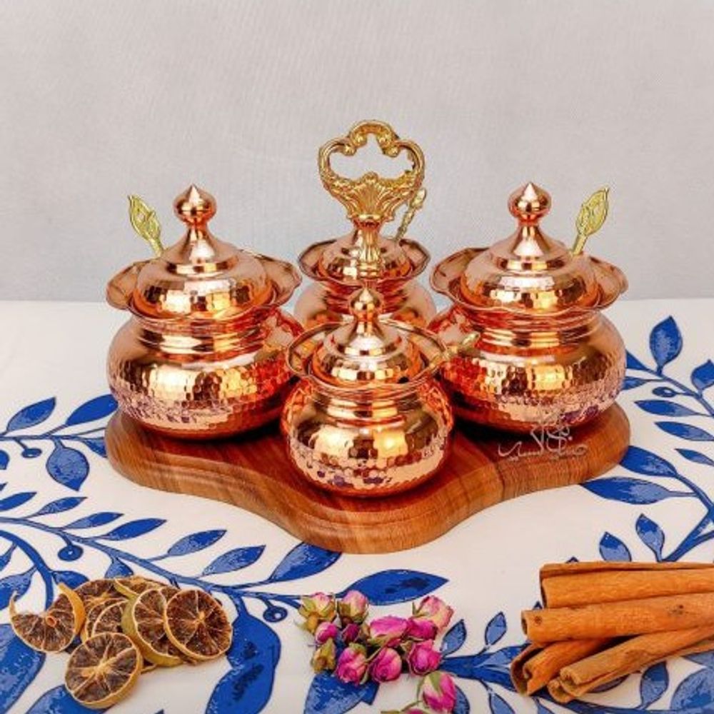 Медный набор для специй Exirmes 30220308 Иран Медный набор для специй Exirmes 30220308 Иран