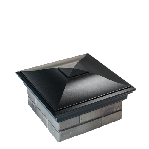 Колпак полимеркомпозитный Monblan 385*385 (1,5 кирпича) черный