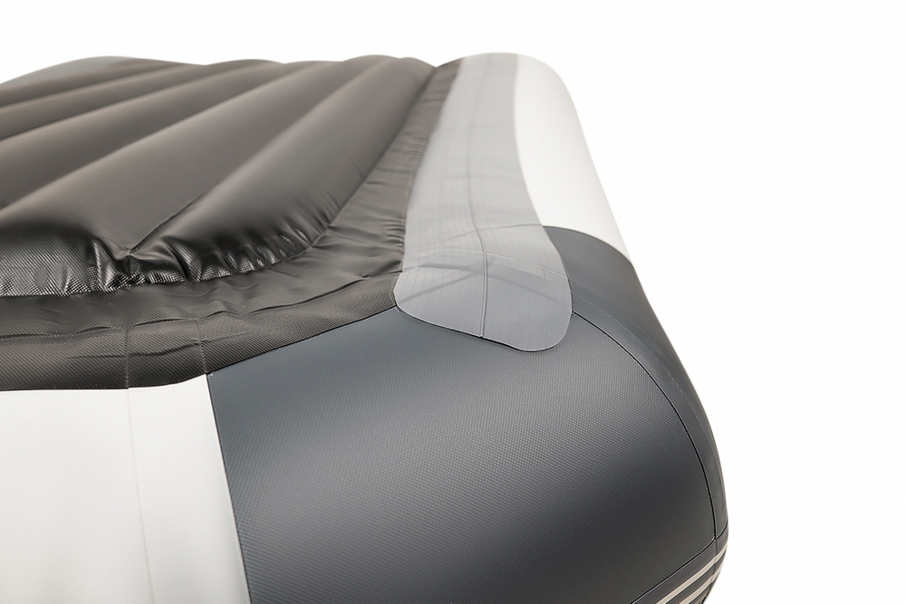 YACHTMAN-260 МНД НАДУВНОЕ ДНО (Яхтман) белый-серый (лодка ПВХ с усилением)