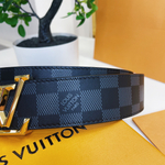 Louis Vuitton Кожаный двухсторонний ремень