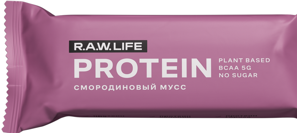 R.A.W. LIFE PROTEIN Смородиновый мусс 15шт/уп