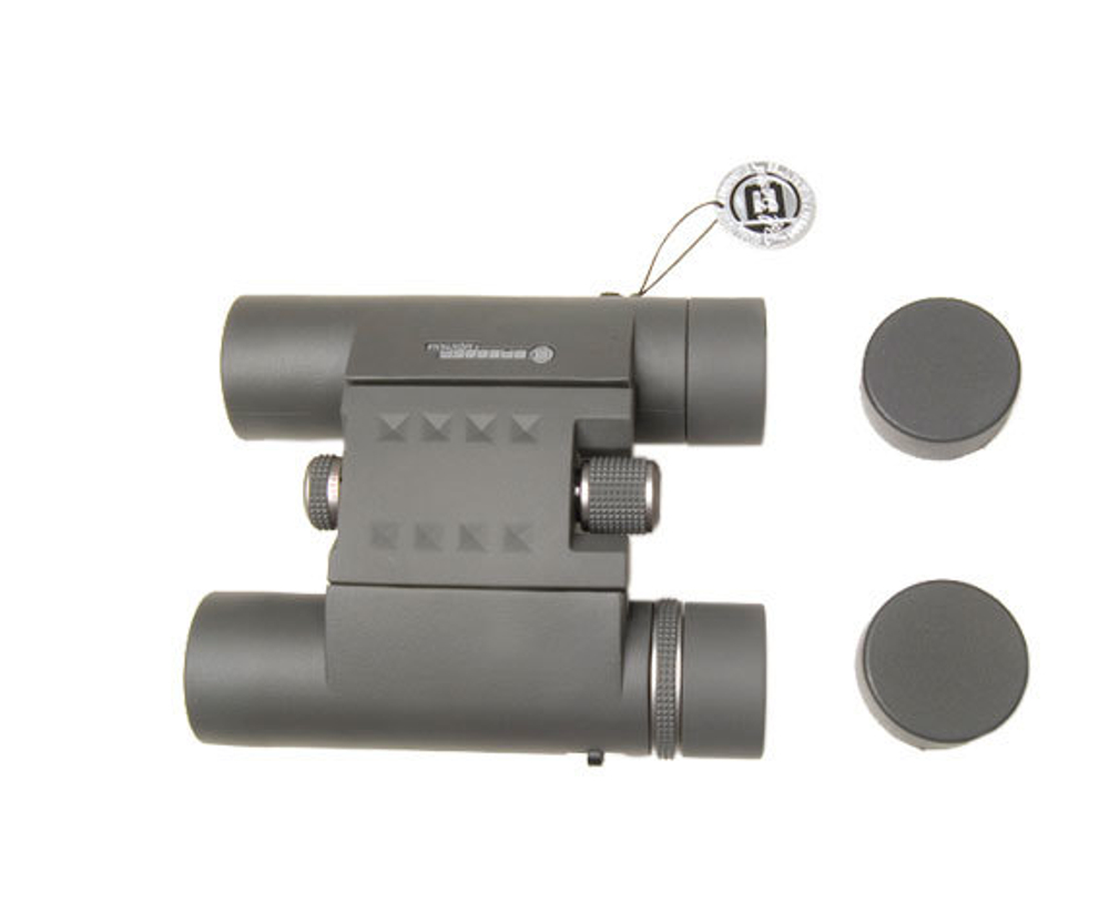 Эргономичный корпус Bresser Montana 8x 25, крышки объективов
