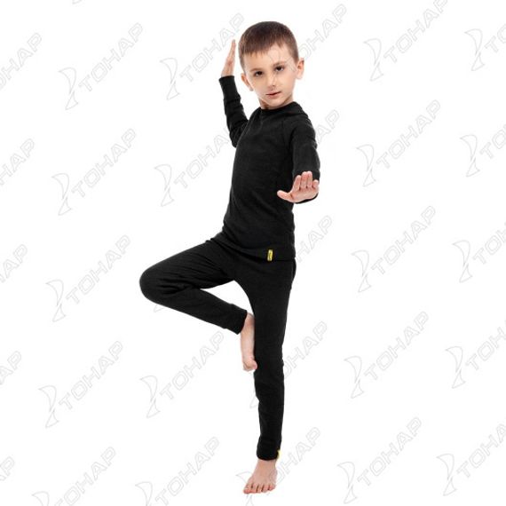 Комплект детский Thermo-Merino, цв.темно-серый 128-134 Helios