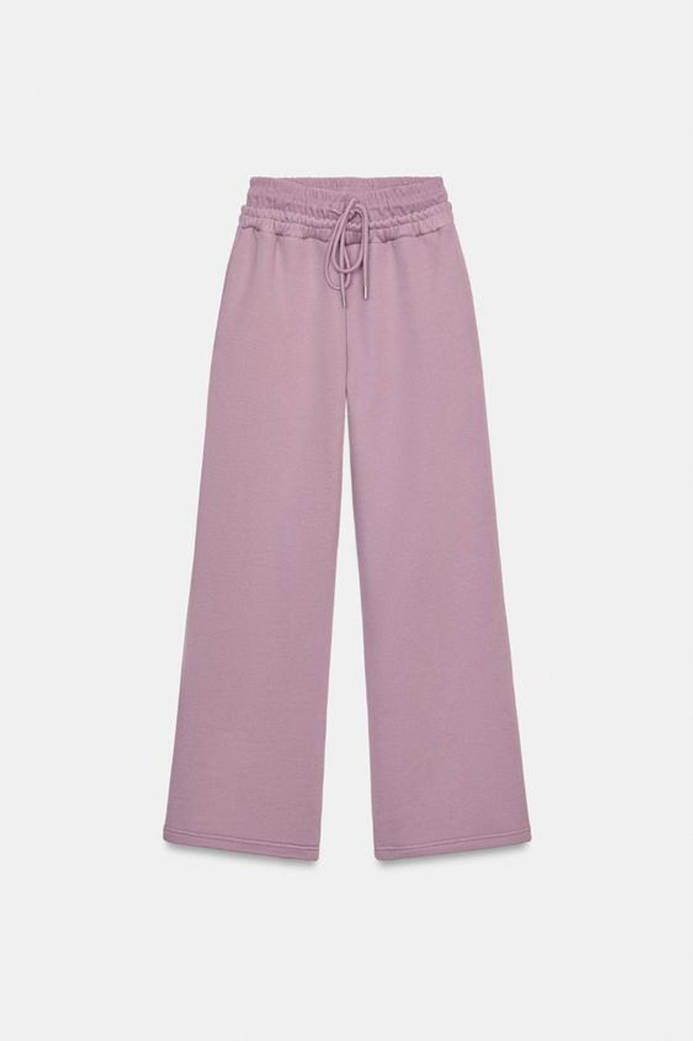 ZARA БРЮКИ ПРЯМОГО КРОЯ ИЗ МЯГКОЙ ТКАНИ, ЦВЕТ РОЗОВОГО МЕЛА