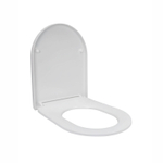 Сиденье для унитаза  WAVE RING дюропласт, микролифт, БЕЛЫЙ глянец