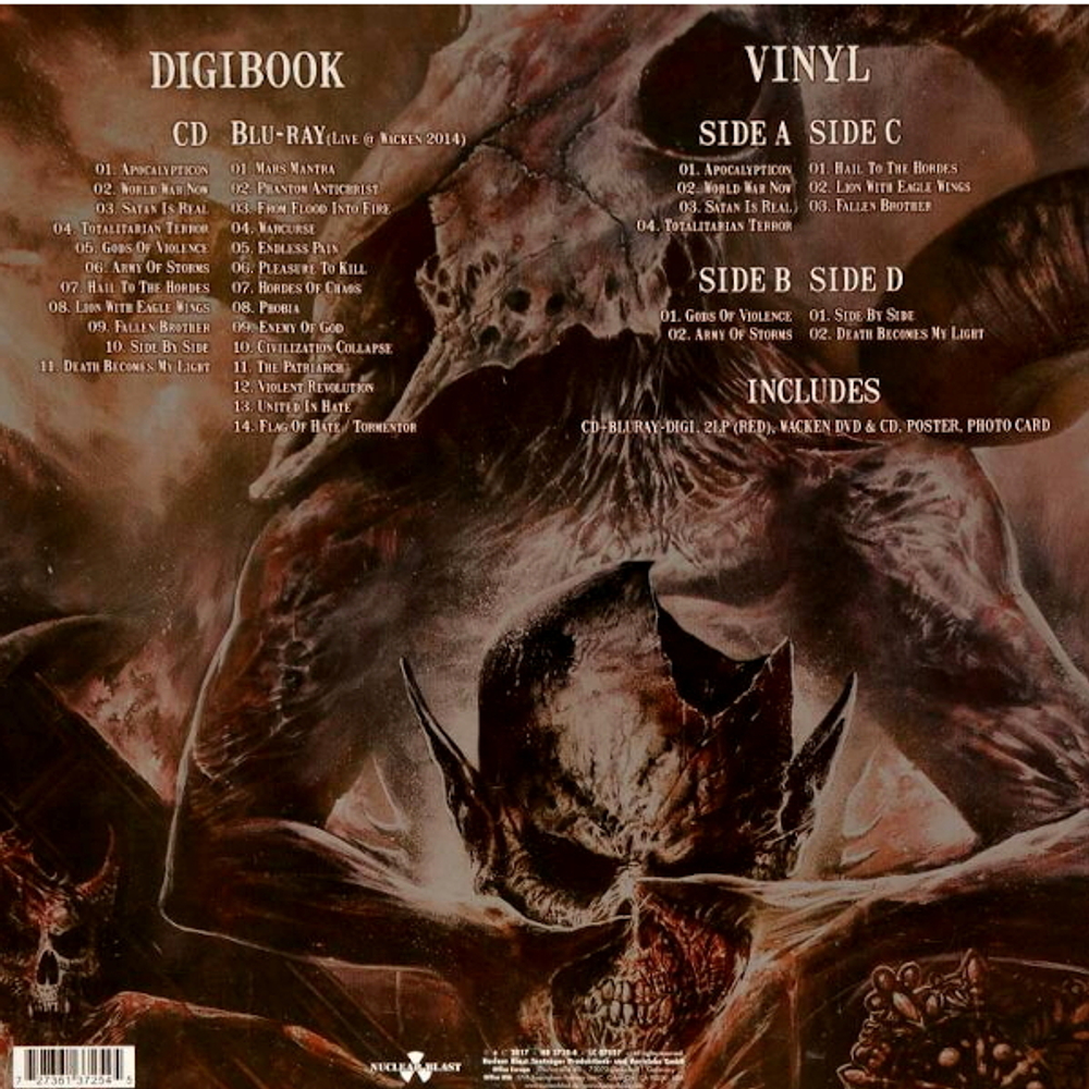Kreator / Gods Of Violence (Coloured Vinyl)(2LP+2CD+Blu-Ray+DVD)