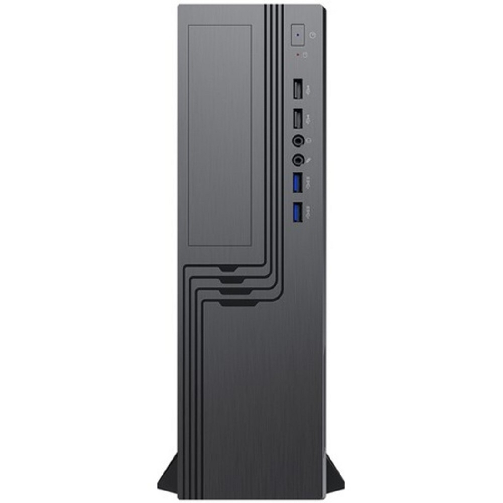 Корпус для компьютера EL555BK PM-300ATX U3.0*2+U2*2+2*combo Audio: fan 9cm; intrusion switch Slim Case [6141876]