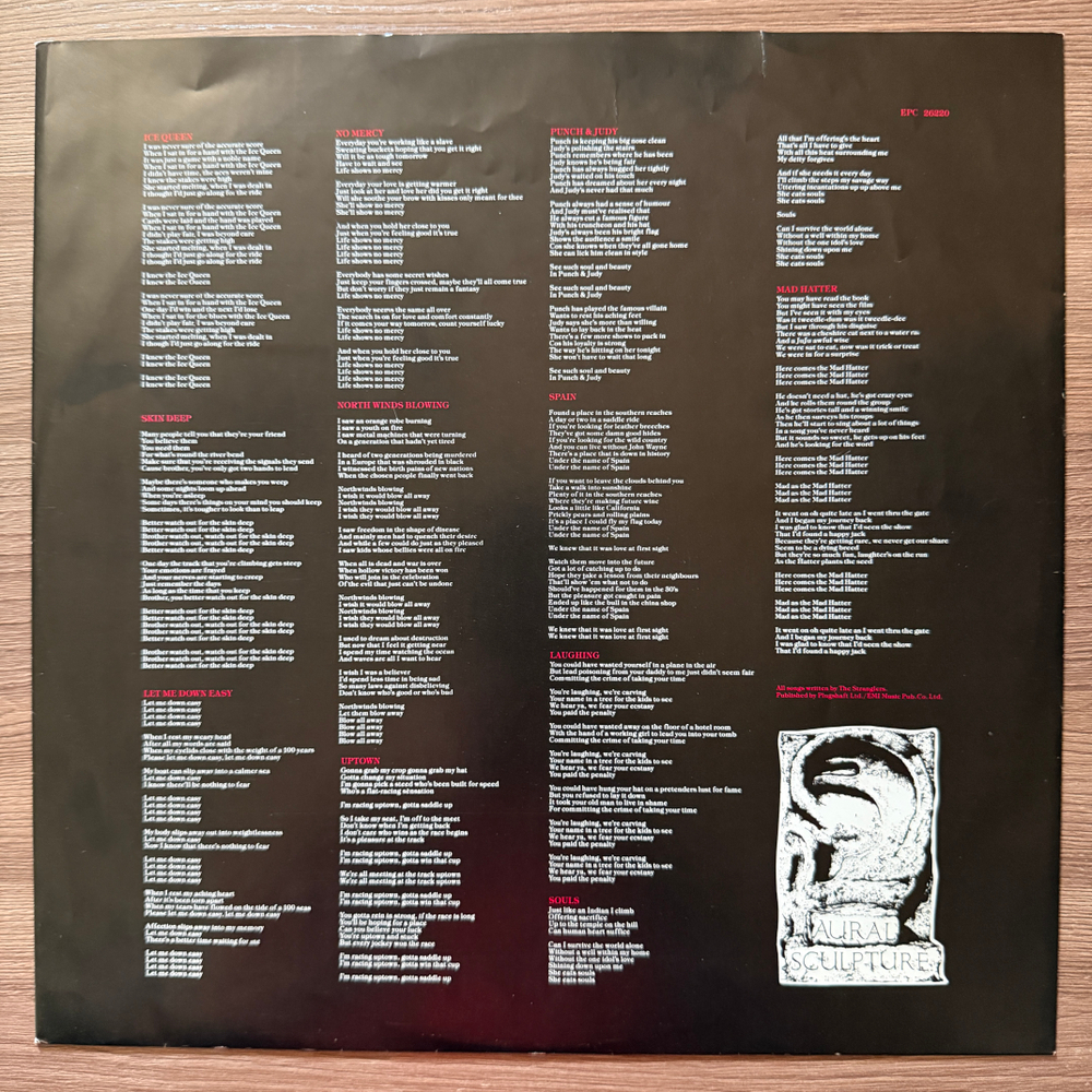 The Stranglers – Aural Sculpture (Голландия 1984г.) Т