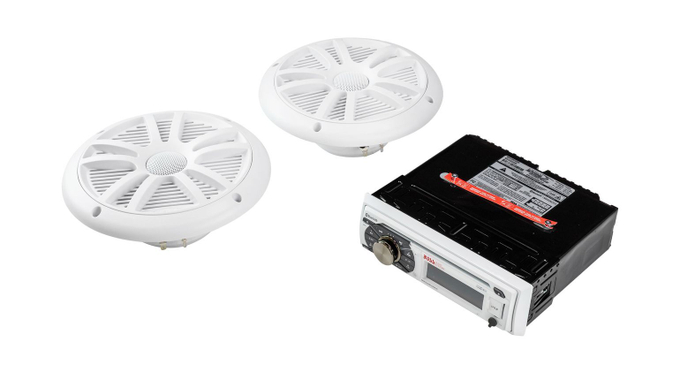 Морская аудиосистема 1DIN BOSS MCK508WB.6 (комплект2)