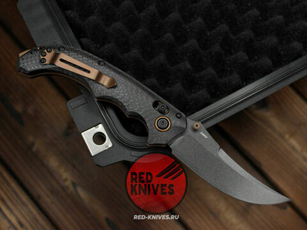 Нож Benchmade Mini Bedlam 865-02 Custom , рукоять Carbon Fiber