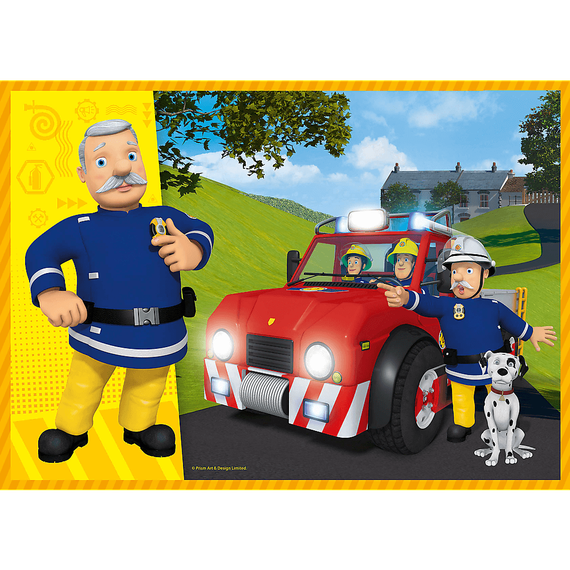 Puzzle "4in1" - Brave Fireman Sam / Prism A&D Fireman Sam