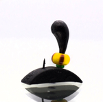 Мормышка "Уралка", Латунь, кубик Серебро/Золото, шарик Металл/Желтый (0.7гр, 20шт/уп)