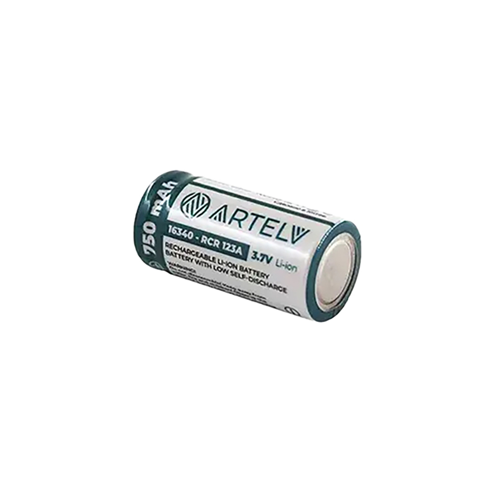 Аккумуляторная батарея RCR123 ARTELV 3.7V Li-Ion 750 mAh