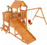 Детская площадка Крафт Pro 3 с зимней и летней горкой (окрашен)