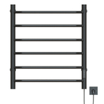 Полотенцесушитель MIXLINE MIRA  80х50 (таймер, 253 Вт, 6 перекладин) электрический ГРАФИТ