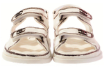 CHANEL Beach Sandals Women"s Black White