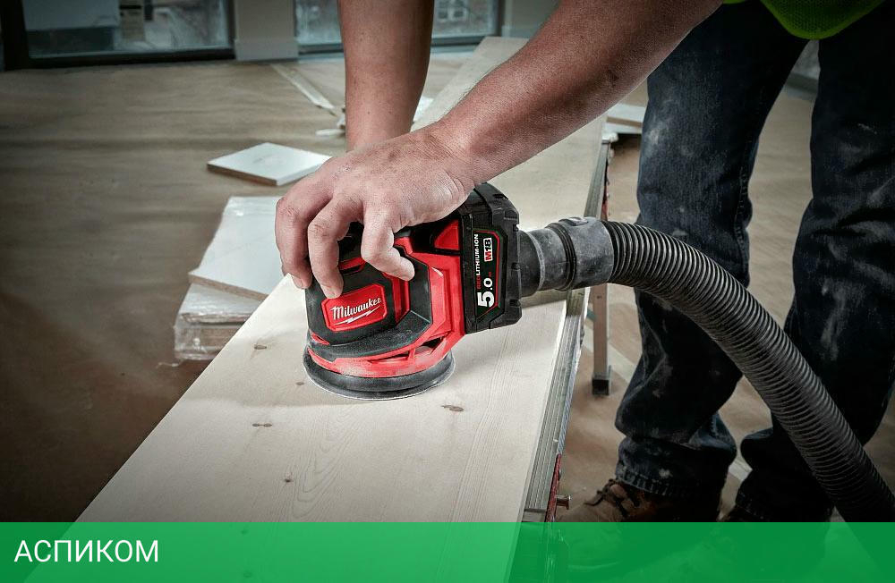 Эксцентриковая шлифмашина Milwaukee M18 BOS125-502B (4933464229)