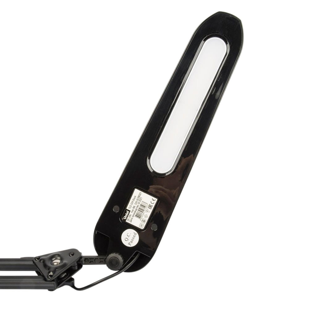 TLD-524 Black-8W-Светильник настольный на струбцине-LED-500Lm-4500K-Dimmer-Цвет-черный