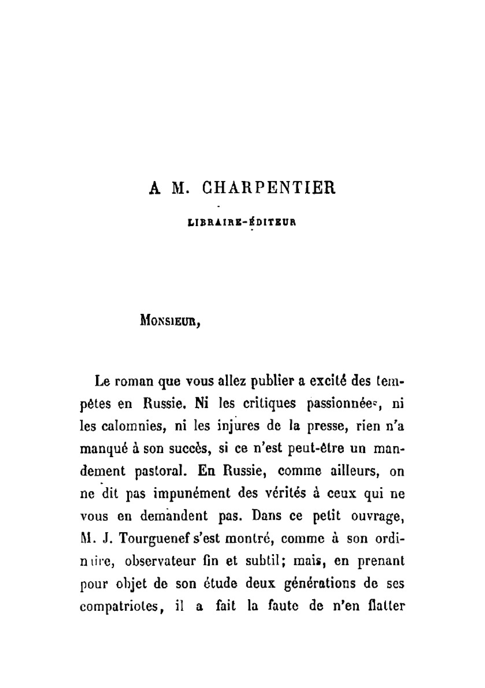 Pères et Enfants (French Edition) | И. С. Тургенев