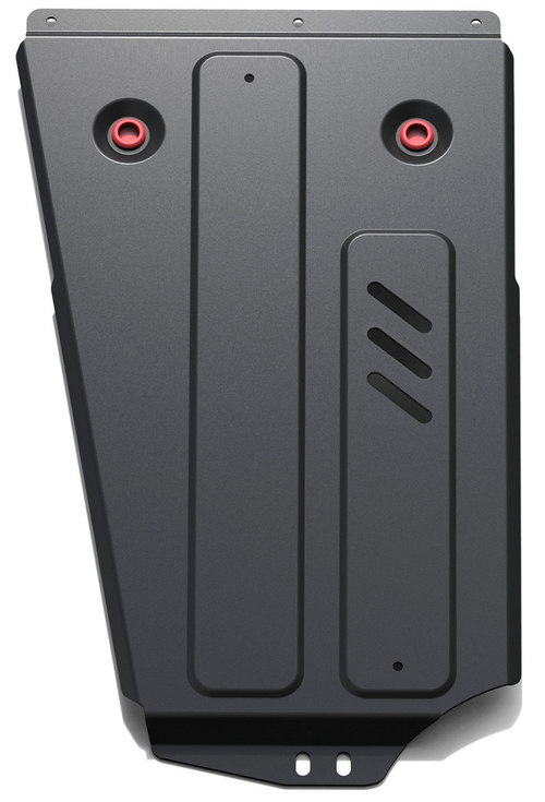 Защита РК АвтоБроня для Mitsubishi Pajero III (V - все) 1999-2006/Mitsubishi Pajero IV (V - 3.0; 3.2D (188/200 л.с.); 3.8) 2006-2020 (устанавл-ся совместно с 111.04044.1), штампованная, сталь 1.8 мм, с крепежом, 111.04011.5