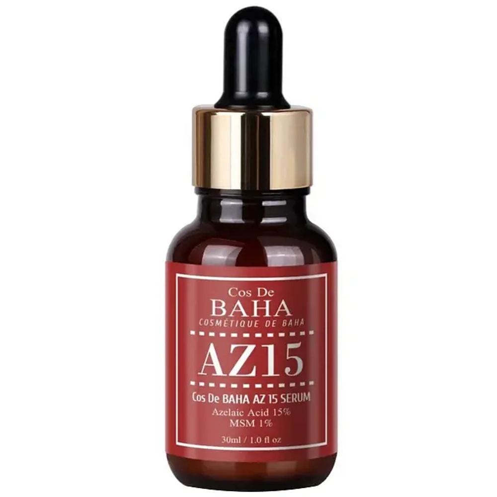 Сыворотка с азелаиновой кислотой Cos De Baha AZ15 Serum, 30 мл