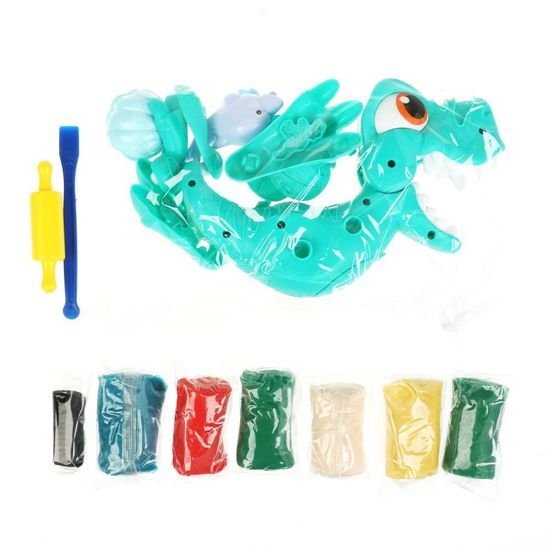 Набор с тестом для лепки и формочками динозаврик, 33 см МУЛЬТИ АРТ