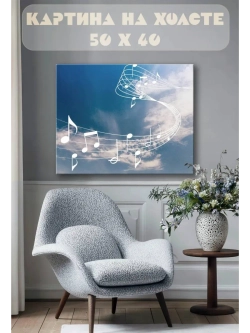 Картина на стену 40 X 50 Ноты