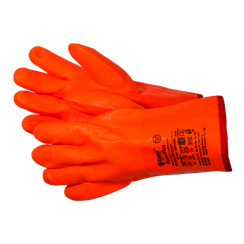 Перчатки Gward Flame Plus утепленные с обливкой ПВХ оранжевого цвета