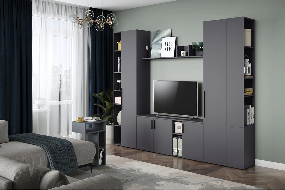 Шкаф Эйр 16.324.02, Серый графит