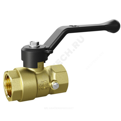 Кран для манометра шаровой латунь Pride Ду 15 Ру40 ВР/ВР G1/2"-М20х1,5 с рукояткой LD 44.343.15.20