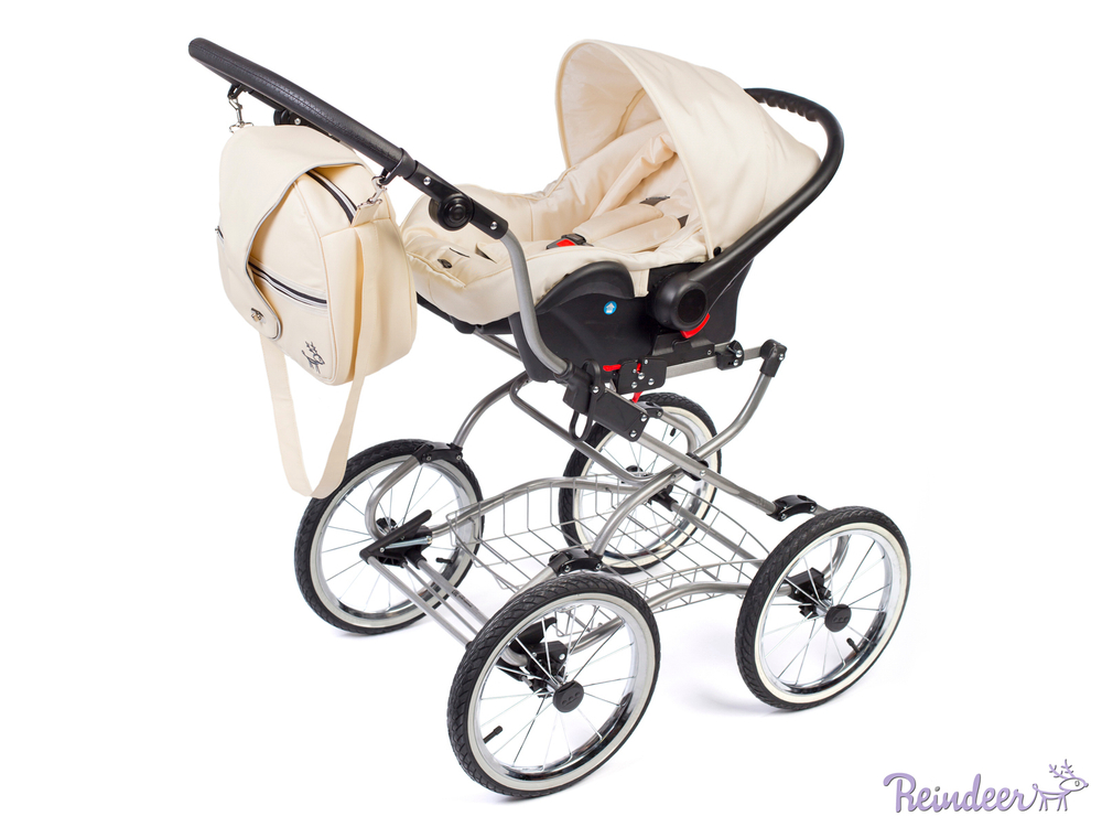 Детская коляска Reindeer Prestige Wiklina Eco-line 3 в 1 с конвертом (коричневый)