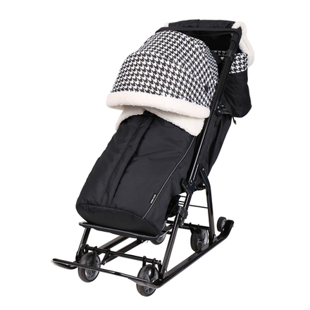 Санки - коляска детские зимние ДЕТЯМ 7-5Н Гусиная Лапка арт.НД7-5Н/ГЛ