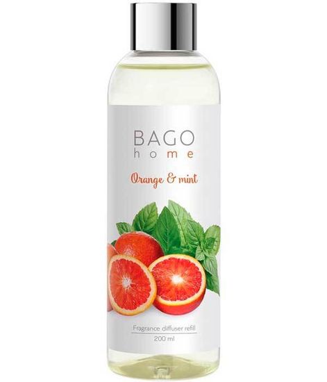 Апельсин и мята наполнитель для диффузора, Bago home