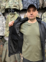 Костюм GRAYLING Беринг демисезонный, софтшелл мембрана 10000/10000, чёрный