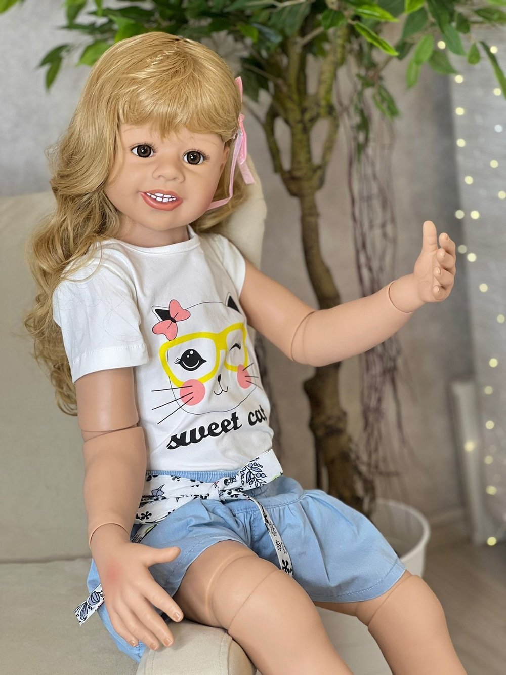 Кукла Реборн ростовая 98см (FA-255)