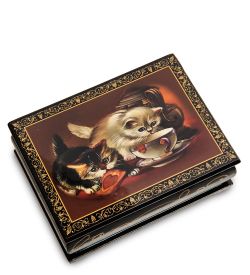 Народные промыслы ШК-11/13-E Шкатулка в технике декупаж (8х10х4)