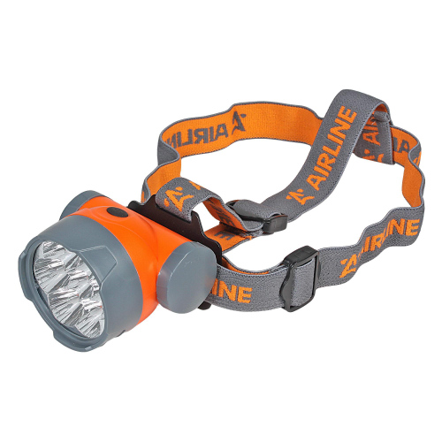 Фонарик налобный 7 светодиодов (3 х R6) Airline