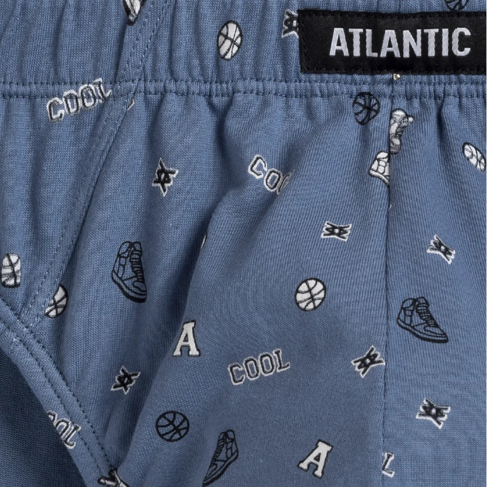 Мужские трусы слипов (светлый хакки + черный + голубой) набор 3 в1 ATLANTIC Cool 3MP-164
