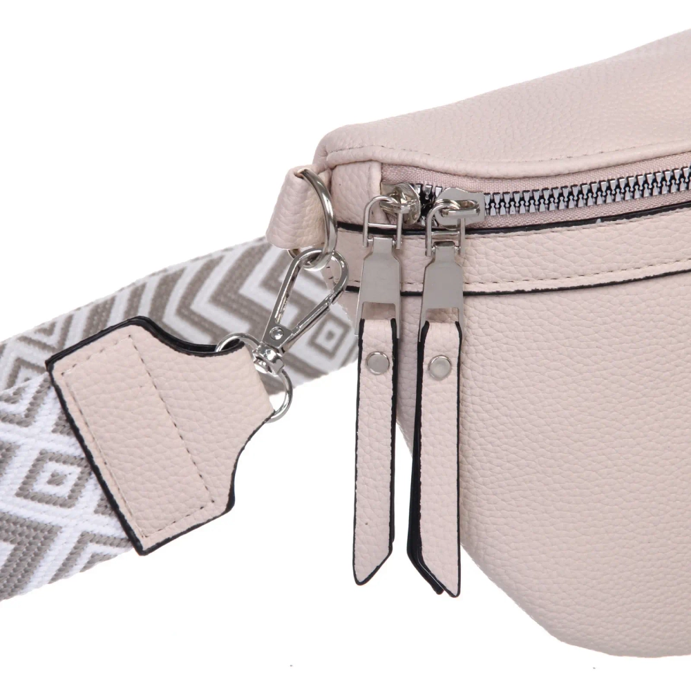 Сумка женская через плечо «ИМАНИ», цвет молочный, три кармана, 24*19*7*5см (лейбл Ultramarine)