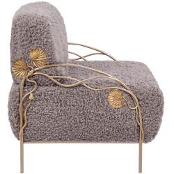 Кресло Нимфея Серый Айвори