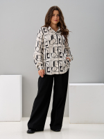 Рубашка Ртс-058/бежабстракция