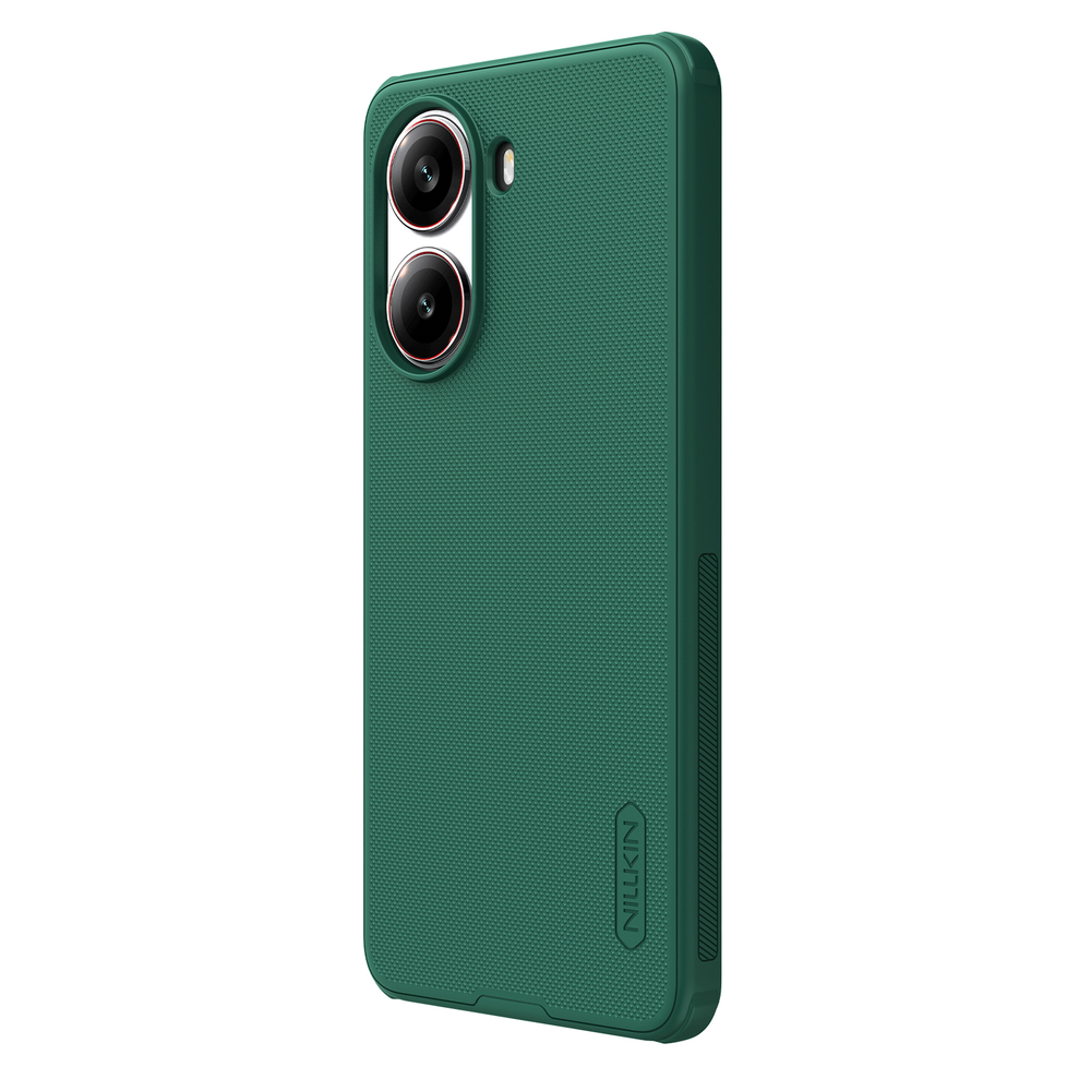 Усиленный чехол зеленого цвета (Dark Green) от Nillkin для Xiaomi Redmi Turbo 4, серия Super Frosted Shield Pro