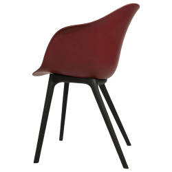 Кресло ЛОФТ с пластиковыми ножками. Цвет: Бордовый.