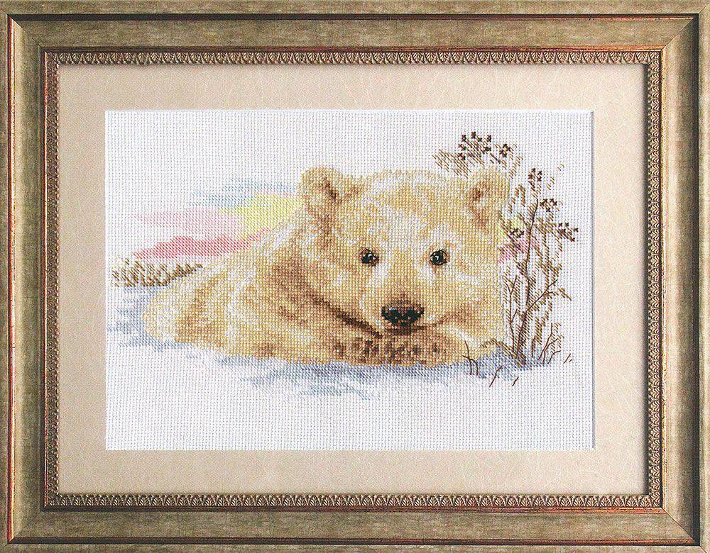 Северный медвежонок¶Размер: 27х16¶Количество цветов: 17