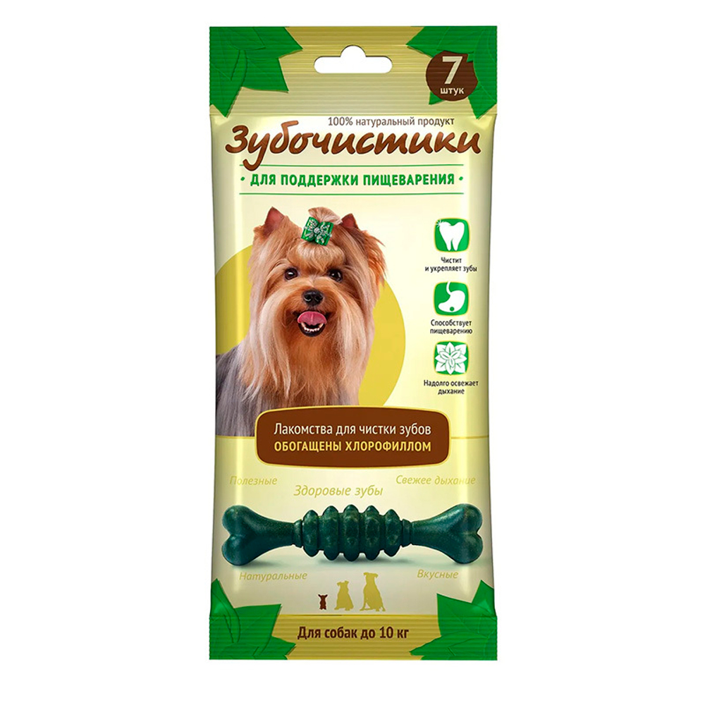 Зубочистики МЯТА+ХЛОРОФИЛЛ &lt;10 кг 7 шт.