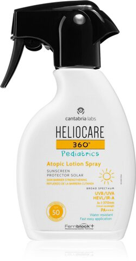 Heliocare 360 Pediatrics - солнцезащитный спрей для детей SPF 50 /   250  ml  / GTIN 8470001930170
