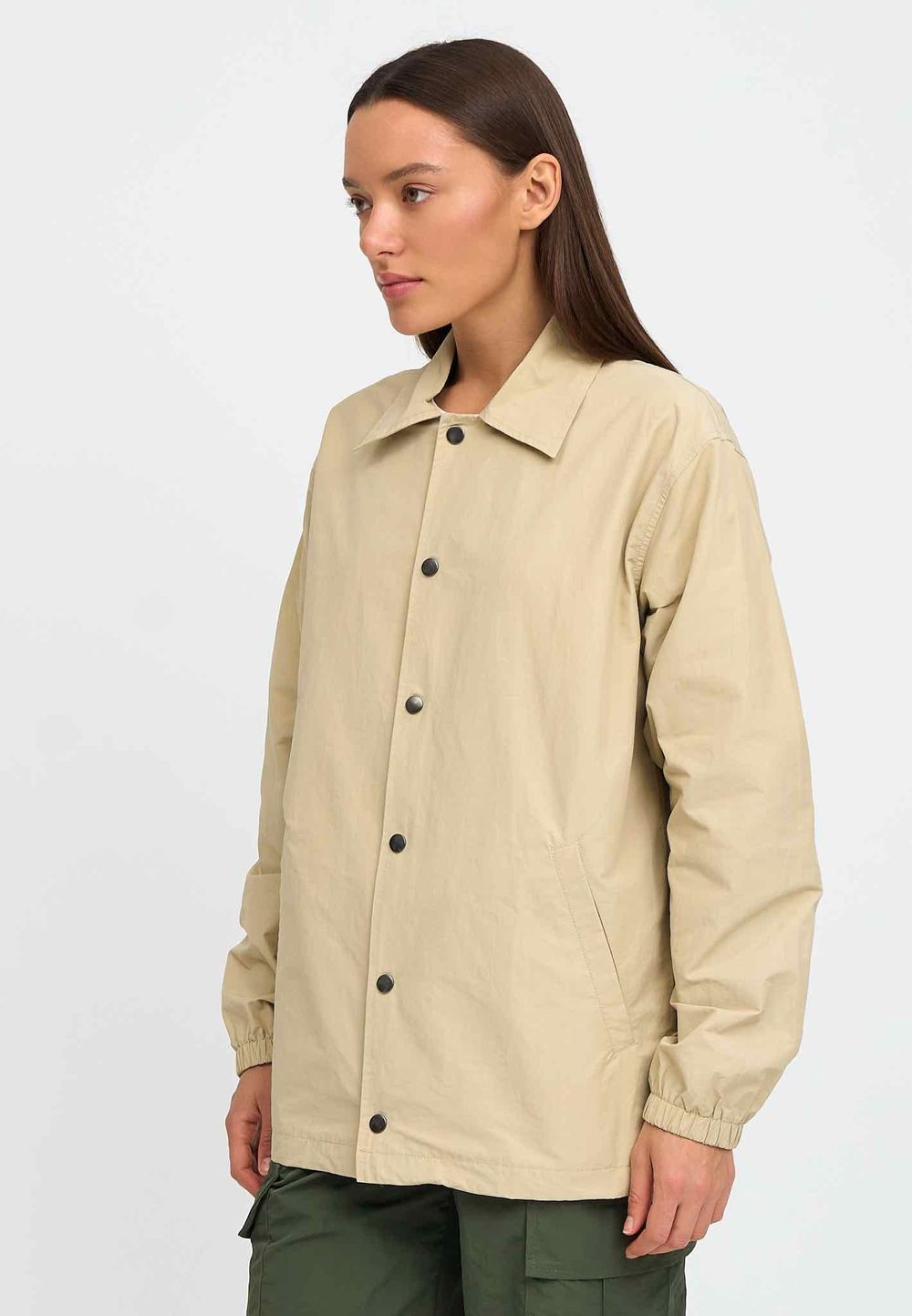 Куртка Kefirmaykifer Коуч Оверсайз песочный