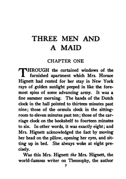 Three Men and a Maid | Pelham Grenville Wodehouse
