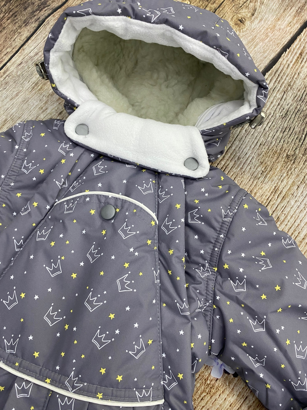 Комбинезон-трасформер детский 2в1 "Принц" , модель: 72-18 (Цвет: Т. брусника, Размер: 80)