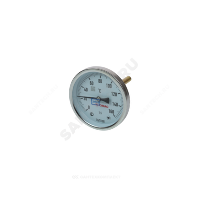 Термометр биметаллический осевой Дк100 160С L=50мм G1/2" ТБП-Т НПО ЮМАС